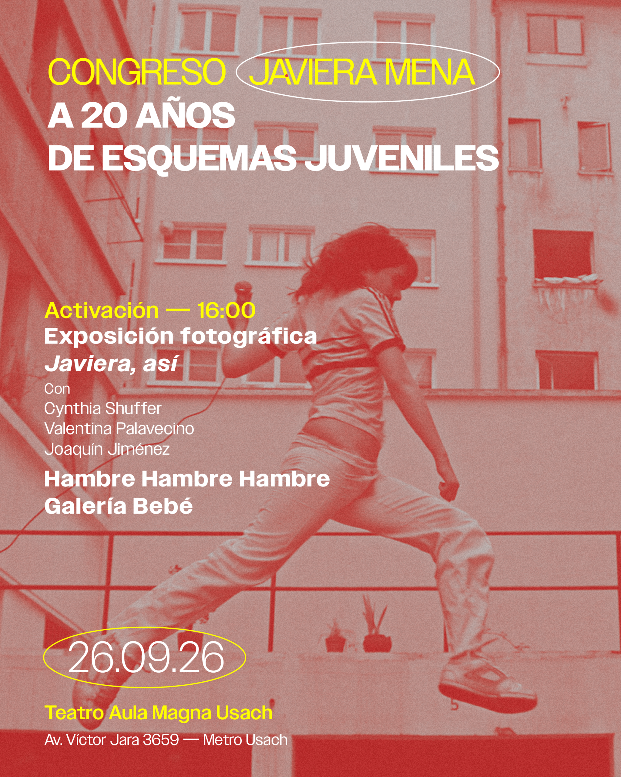 Activación exposición «Javiera así», HambreHambreHambre y Galería Bebé – Congreso Javiera Mena