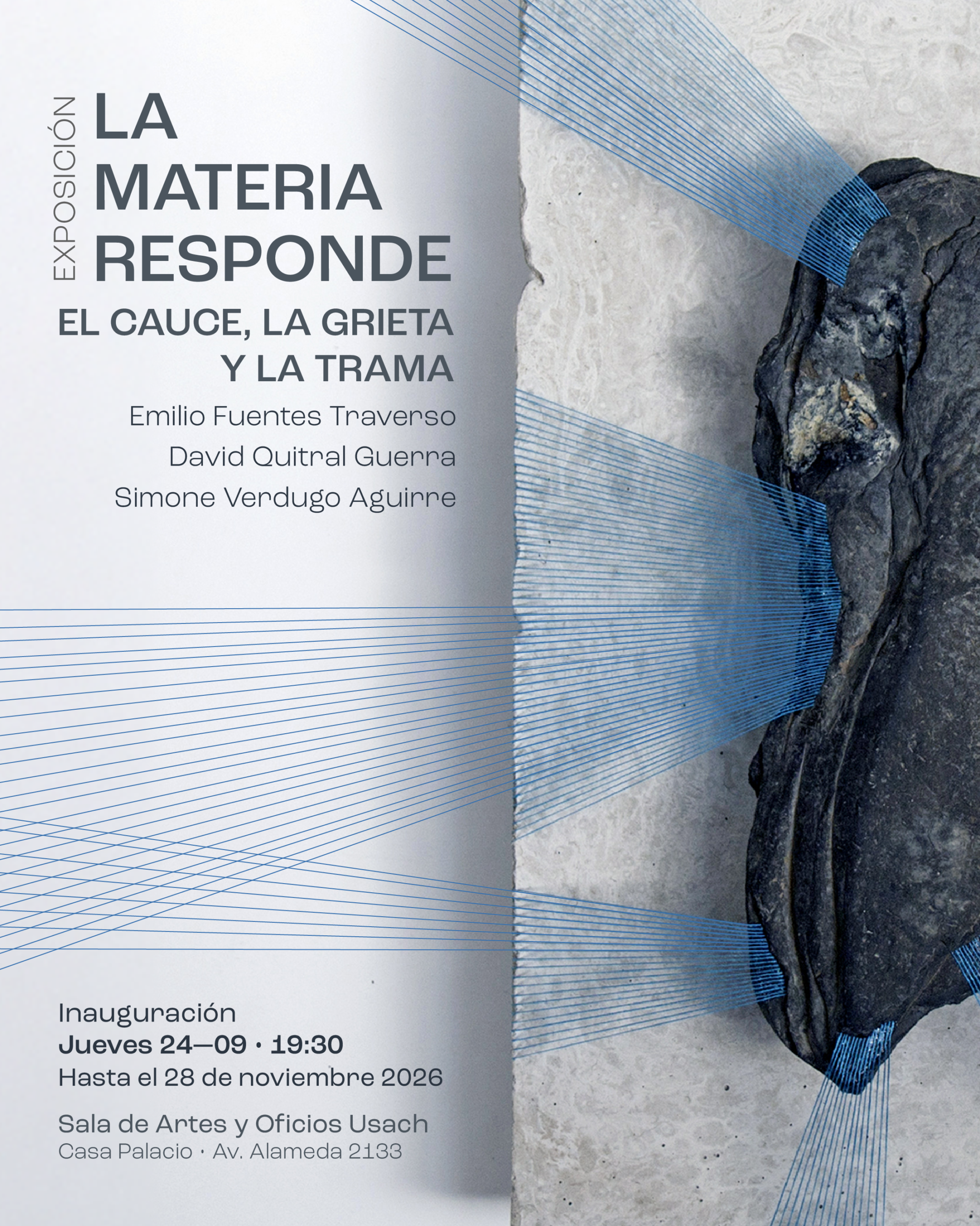 Inauguración exposición «La materia responde. El cauce, la grieta y la trama»